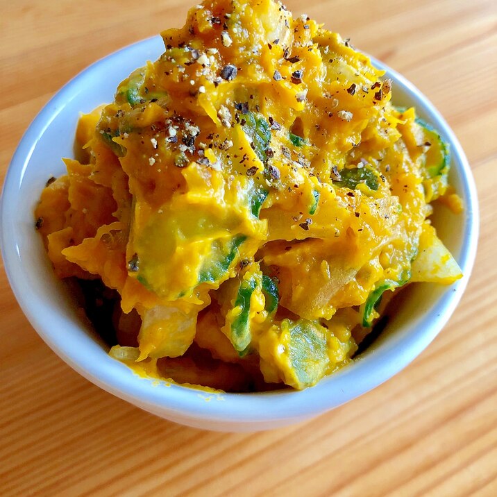 レンジで簡単に☆かぼちゃのサラダ